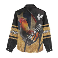 Puerto Rico Rooster Women Casual Shirt Gallo Boricua - Wonder Print Shop