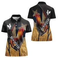 Puerto Rico Rooster Women Polo Shirt Gallo Boricua - Wonder Print Shop