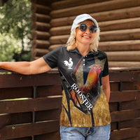 Puerto Rico Rooster Women Polo Shirt Gallo Boricua - Wonder Print Shop