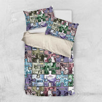 The Civil Rights Journey in Puzzle Bedding Set African American
