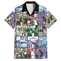 The Civil Rights Journey in Puzzle Family Matching Off The Shoulder Long Sleeve Dress and Hawaiian Shirt African American