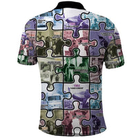 The Civil Rights Journey in Puzzle Polo Shirt African American