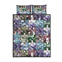 The Civil Rights Journey in Puzzle Quilt Bed Set African American