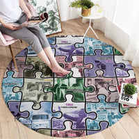 The Civil Rights Journey in Puzzle Round Carpet African American
