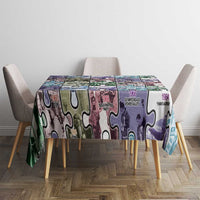 The Civil Rights Journey in Puzzle Tablecloth African American