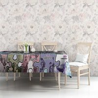 The Civil Rights Journey in Puzzle Tablecloth African American