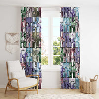 The Civil Rights Journey in Puzzle Window Curtain African American