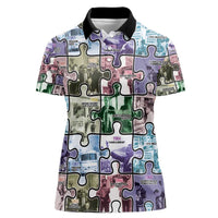 The Civil Rights Journey in Puzzle Women Polo Shirt African American