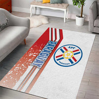 Paraguay Football Area Rug La Albirroja Soccer - Road To Champion