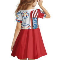 Paraguay Football Family Matching Summer Maxi Dress and Hawaiian Shirt La Albirroja Soccer - Road To Champion