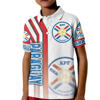 Paraguay Football Kid Polo Shirt La Albirroja Soccer - Road To Champion