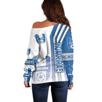 Honduras Football Off Shoulder Sweater Los Catrachos Soccer - Road To Champion