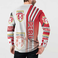Peru Football Button Sweatshirt La Bicolor Soccer - Road To Champion