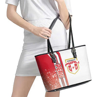 Peru Football Leather Tote Bag La Bicolor Soccer - Road To Champion