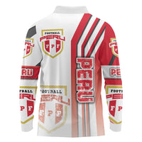 Peru Football Long Sleeve Polo Shirt La Bicolor Soccer - Road To Champion