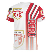 Peru Football Women V-Neck T-Shirt La Bicolor Soccer - Road To Champion