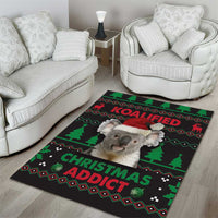 Cute Koala Area Rug Koalified Christmas Addict - Wonder Print Shop