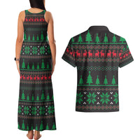 Cute Koala Couples Matching Tank Maxi Dress and Hawaiian Shirt Koalified Christmas Addict - Wonder Print Shop