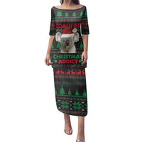 Cute Koala Family Matching Puletasi and Hawaiian Shirt Koalified Christmas Addict - Wonder Print Shop