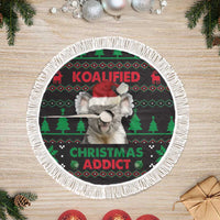 Cute Koala Tree Skirt Koalified Christmas Addict - Wonder Print Shop