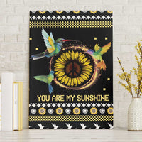 Hummingbird Sunflower Christmas Canvas Wall Art You Are My Sunshine - Wonder Print Shop