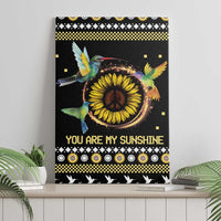 Hummingbird Sunflower Christmas Canvas Wall Art You Are My Sunshine - Wonder Print Shop