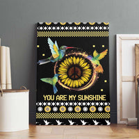 Hummingbird Sunflower Christmas Canvas Wall Art You Are My Sunshine - Wonder Print Shop