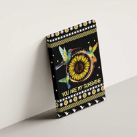 Hummingbird Sunflower Christmas Canvas Wall Art You Are My Sunshine - Wonder Print Shop