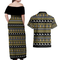 Hummingbird Sunflower Christmas Couples Matching Off Shoulder Maxi Dress and Hawaiian Shirt You Are My Sunshine - Wonder Print Shop