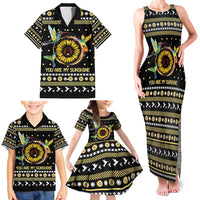 Hummingbird Sunflower Christmas Family Matching Tank Maxi Dress and Hawaiian Shirt You Are My Sunshine - Wonder Print Shop
