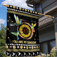 Hummingbird Sunflower Christmas Garden Flag You Are My Sunshine - Wonder Print Shop