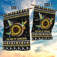 Hummingbird Sunflower Christmas Garden Flag You Are My Sunshine - Wonder Print Shop