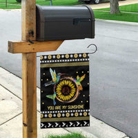 Hummingbird Sunflower Christmas Garden Flag You Are My Sunshine - Wonder Print Shop
