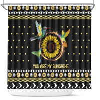 Hummingbird Sunflower Christmas Shower Curtain You Are My Sunshine