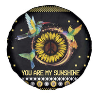 Hummingbird Sunflower Christmas Spare Tire Cover You Are My Sunshine - Wonder Print Shop