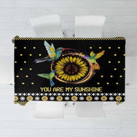 Hummingbird Sunflower Christmas Tablecloth You Are My Sunshine - Wonder Print Shop