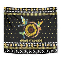Hummingbird Sunflower Christmas Tapestry You Are My Sunshine - Wonder Print Shop