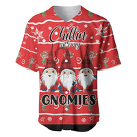 Chillin With My Gnomies Baseball Jersey Merry Christmas - Wonder Print Shop