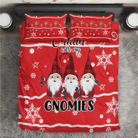 Chillin With My Gnomies Bedding Set Merry Christmas - Wonder Print Shop