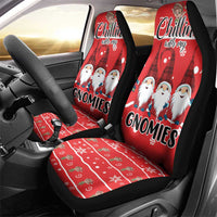 Chillin With My Gnomies Car Seat Cover Merry Christmas - Wonder Print Shop