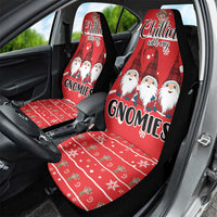 Chillin With My Gnomies Car Seat Cover Merry Christmas - Wonder Print Shop