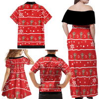 Chillin With My Gnomies Family Matching Off Shoulder Maxi Dress and Hawaiian Shirt Merry Christmas - Wonder Print Shop