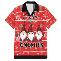 Chillin With My Gnomies Family Matching Off Shoulder Maxi Dress and Hawaiian Shirt Merry Christmas - Wonder Print Shop