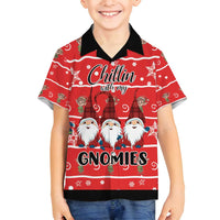 Chillin With My Gnomies Family Matching Off Shoulder Maxi Dress and Hawaiian Shirt Merry Christmas - Wonder Print Shop
