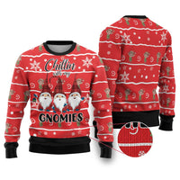 Chillin With My Gnomies Ugly Christmas Sweater Merry Christmas - Wonder Print Shop