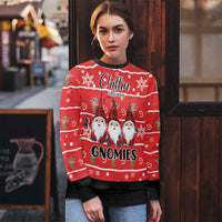 Chillin With My Gnomies Ugly Christmas Sweater Merry Christmas - Wonder Print Shop