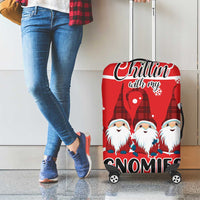 Chillin With My Gnomies Luggage Cover Merry Christmas - Wonder Print Shop