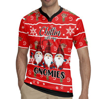 Chillin With My Gnomies Rugby Jersey Merry Christmas - Wonder Print Shop