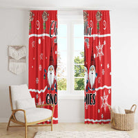 Chillin With My Gnomies Window Curtain Merry Christmas - Wonder Print Shop