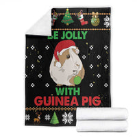 Guinea Pig Christmas Blanket Be Jolly With Guinea Pig